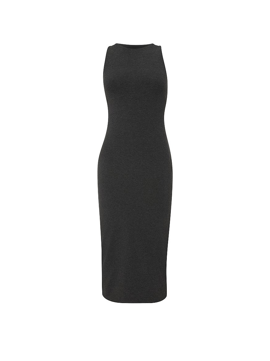 shapewear by victoria smoothing rib high neck midi dress shapewear by victoria smoothing rib high neck midi dress