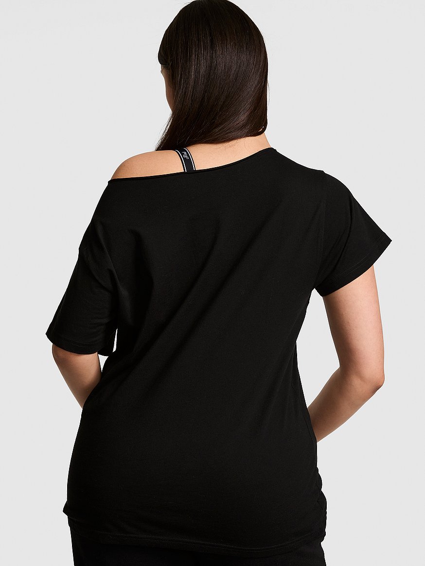 campus cotton™ off the shoulder tee campus cotton™ off the shoulder tee