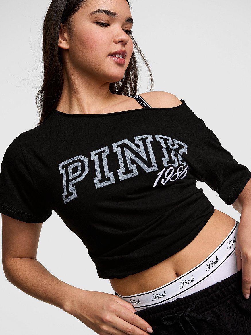 campus cotton™ off the shoulder tee campus cotton™ off the shoulder tee