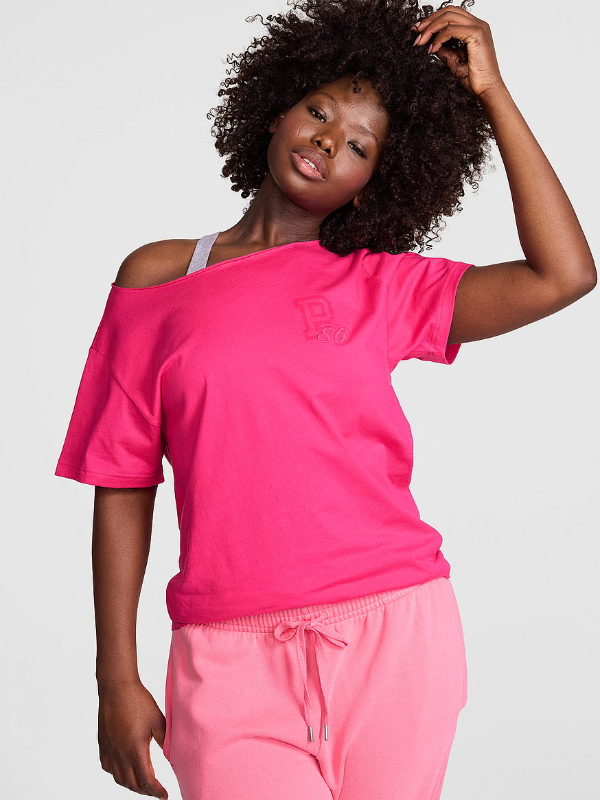 campus cotton™ off the shoulder tee campus cotton™ off the shoulder tee