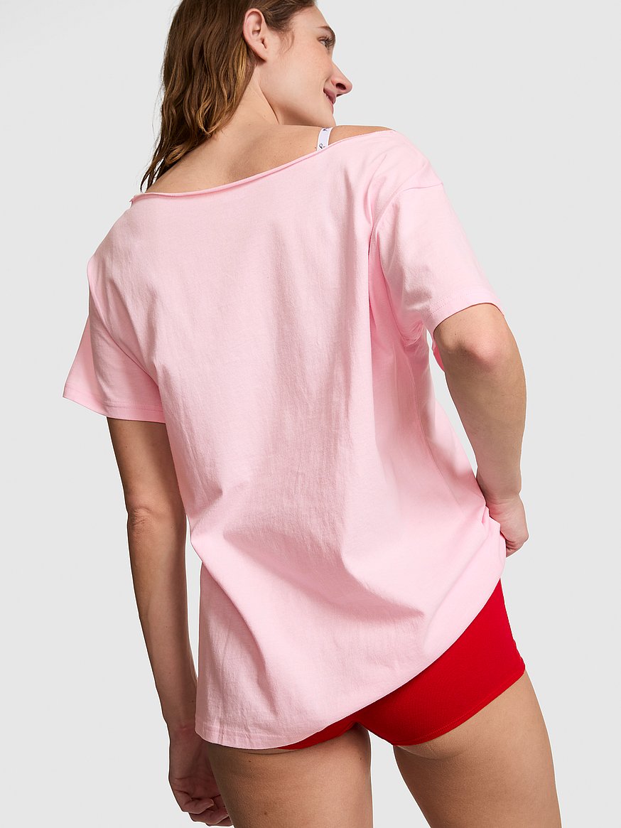 campus cotton™ off the shoulder tee campus cotton™ off the shoulder tee