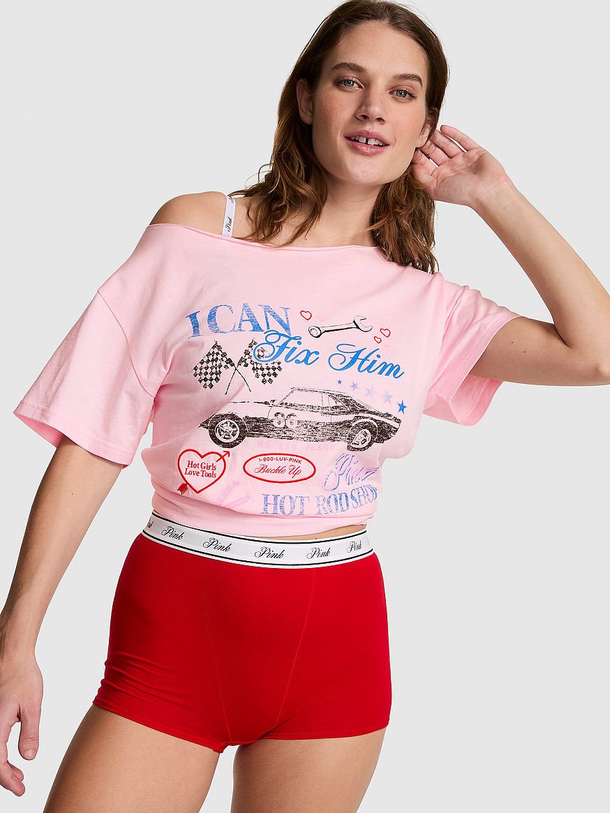 campus cotton™ off the shoulder tee campus cotton™ off the shoulder tee