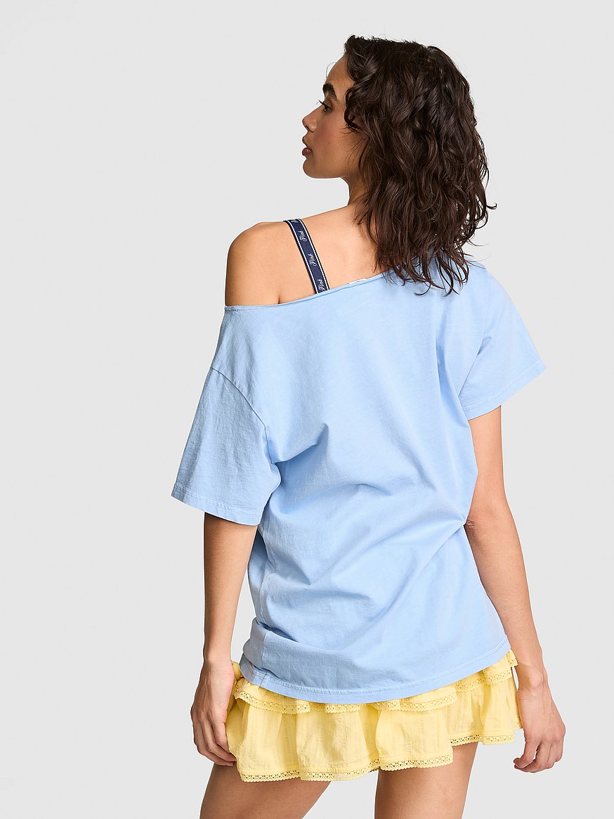 campus cotton™ off the shoulder tee campus cotton™ off the shoulder tee