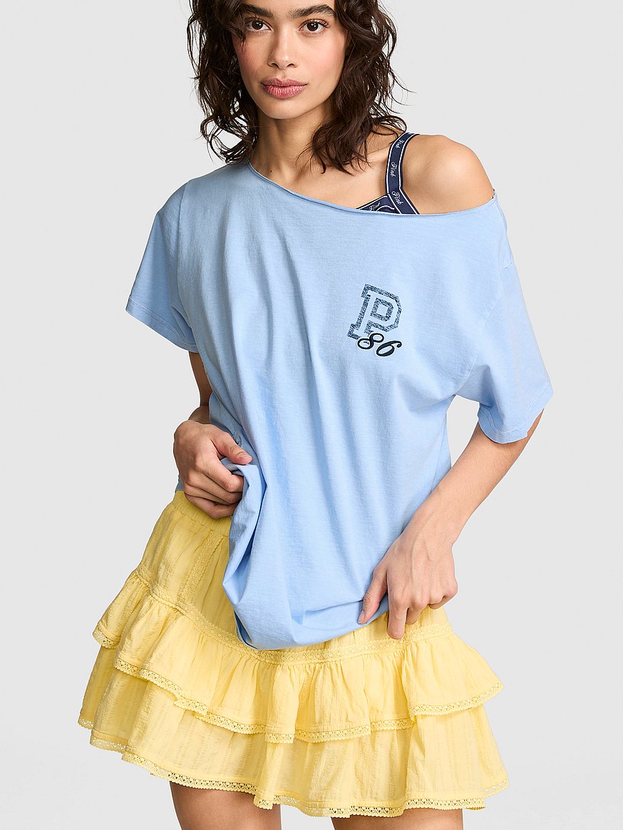 campus cotton™ off the shoulder tee campus cotton™ off the shoulder tee