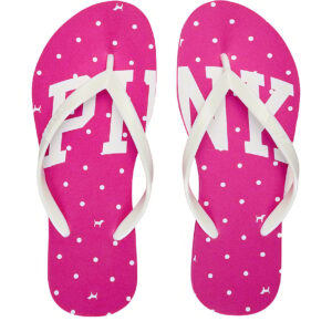 pink flip flops