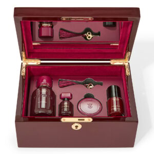 4 piece very sexy gift set ft. full sized eau de parfum with reusable jewelry box