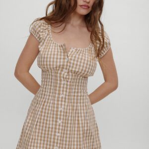 mustang poplin mini dress