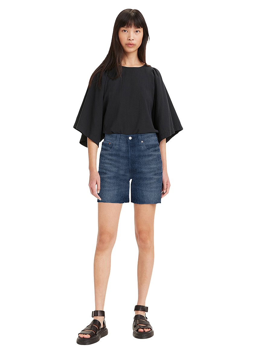 levi's® women's 501® mid thigh shorts levi's® women's 501® mid thigh shorts