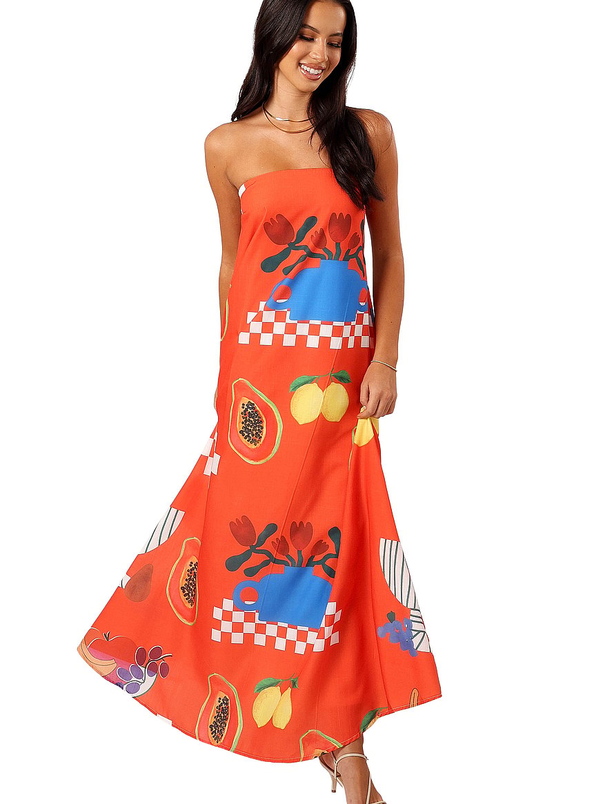mellonie strapless maxi dress mellonie strapless maxi dress