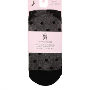 2 pack sheer crew socks