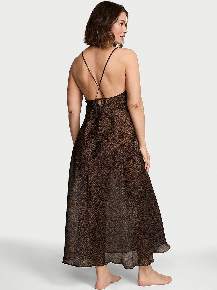 luxe sheer satin long slip dress luxe sheer satin long slip dress