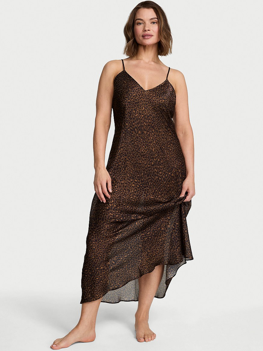 luxe sheer satin long slip dress luxe sheer satin long slip dress