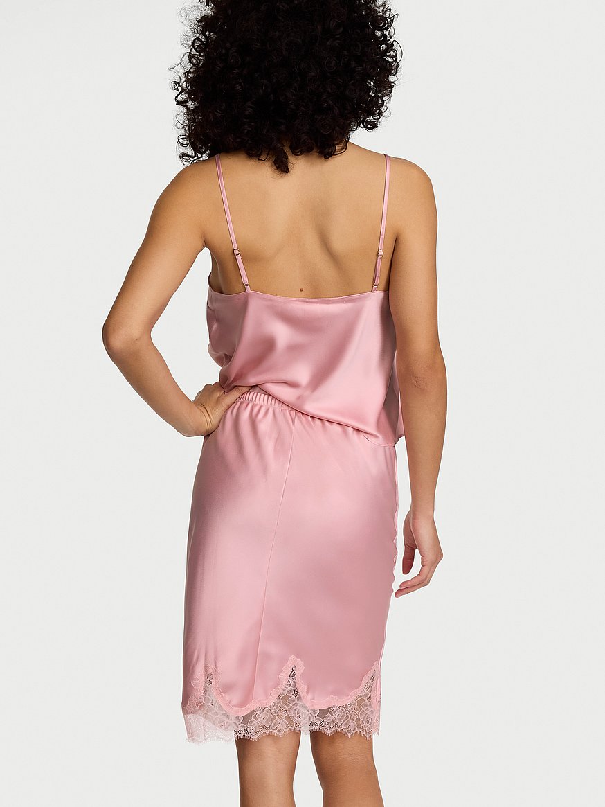satin lace trim skirt satin lace trim skirt
