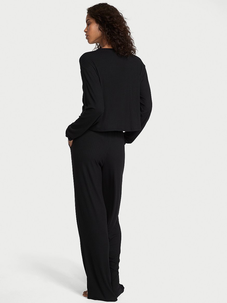 sosoft™ modal wide rib long lounge set sosoft™ modal wide rib long lounge set