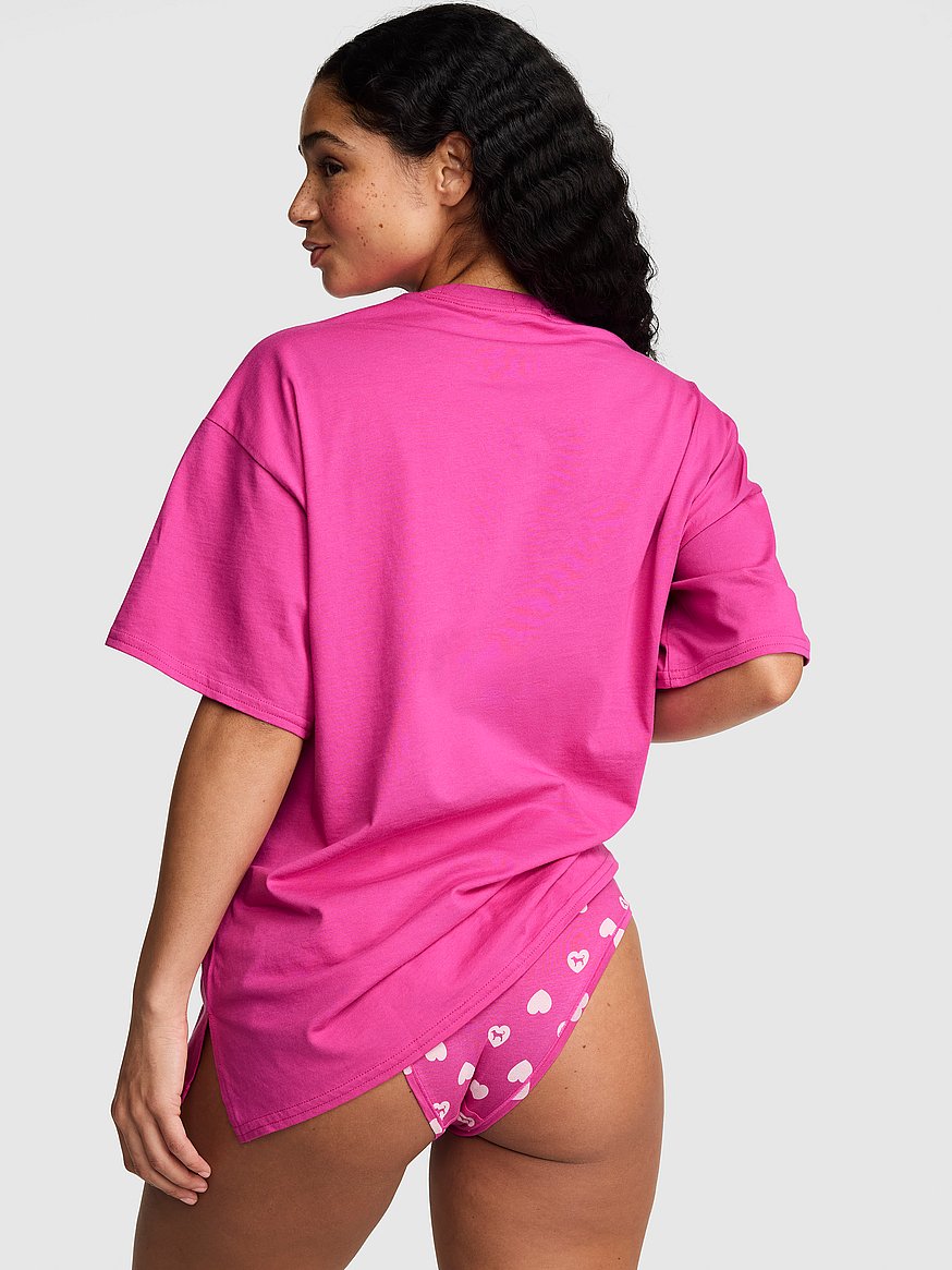 cotton side slit tee & panty set cotton side slit tee & panty set