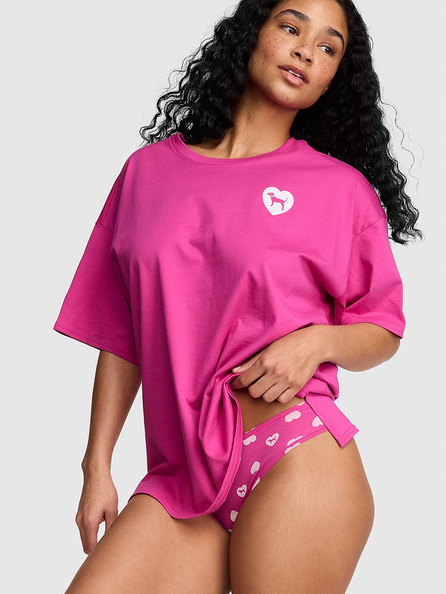 cotton side slit tee & panty set cotton side slit tee & panty set