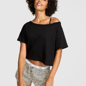 slouchy cropped sleepshirt