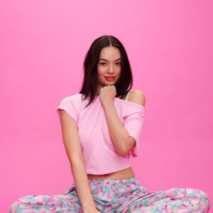 slouchy cropped sleepshirt