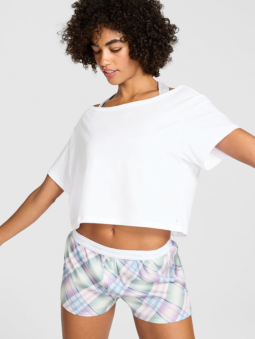 slouchy cropped sleepshirt slouchy cropped sleepshirt