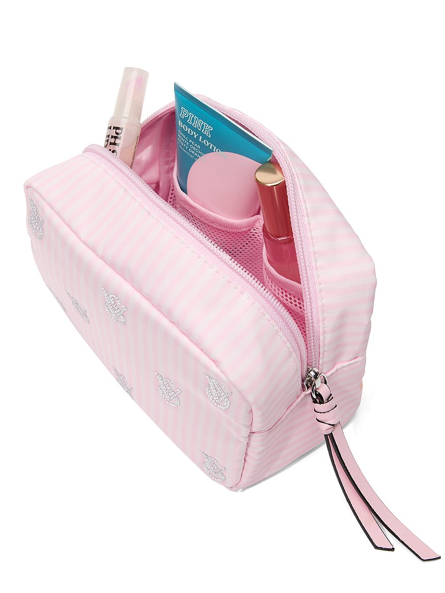 shine logo travel makeup bag shine logo travel makeup bag
