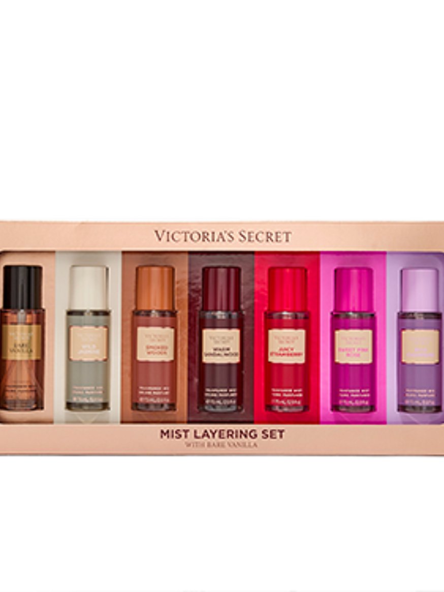 7 piece fragrance mist layering gift set with bare vanilla 7 piece fragrance mist layering gift set with bare vanilla