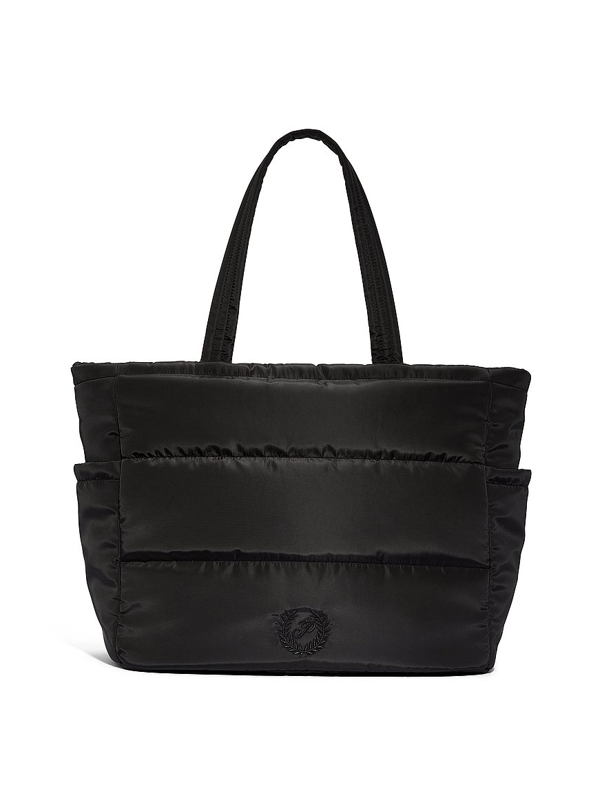 quilted puffer tote bag quilted puffer tote bag