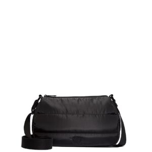 quilted puﬀer mini hobo bag
