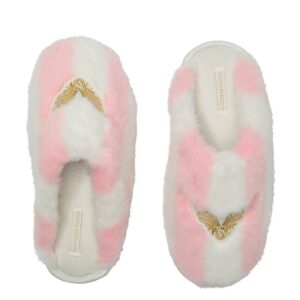 luxe plush closed toe slippers