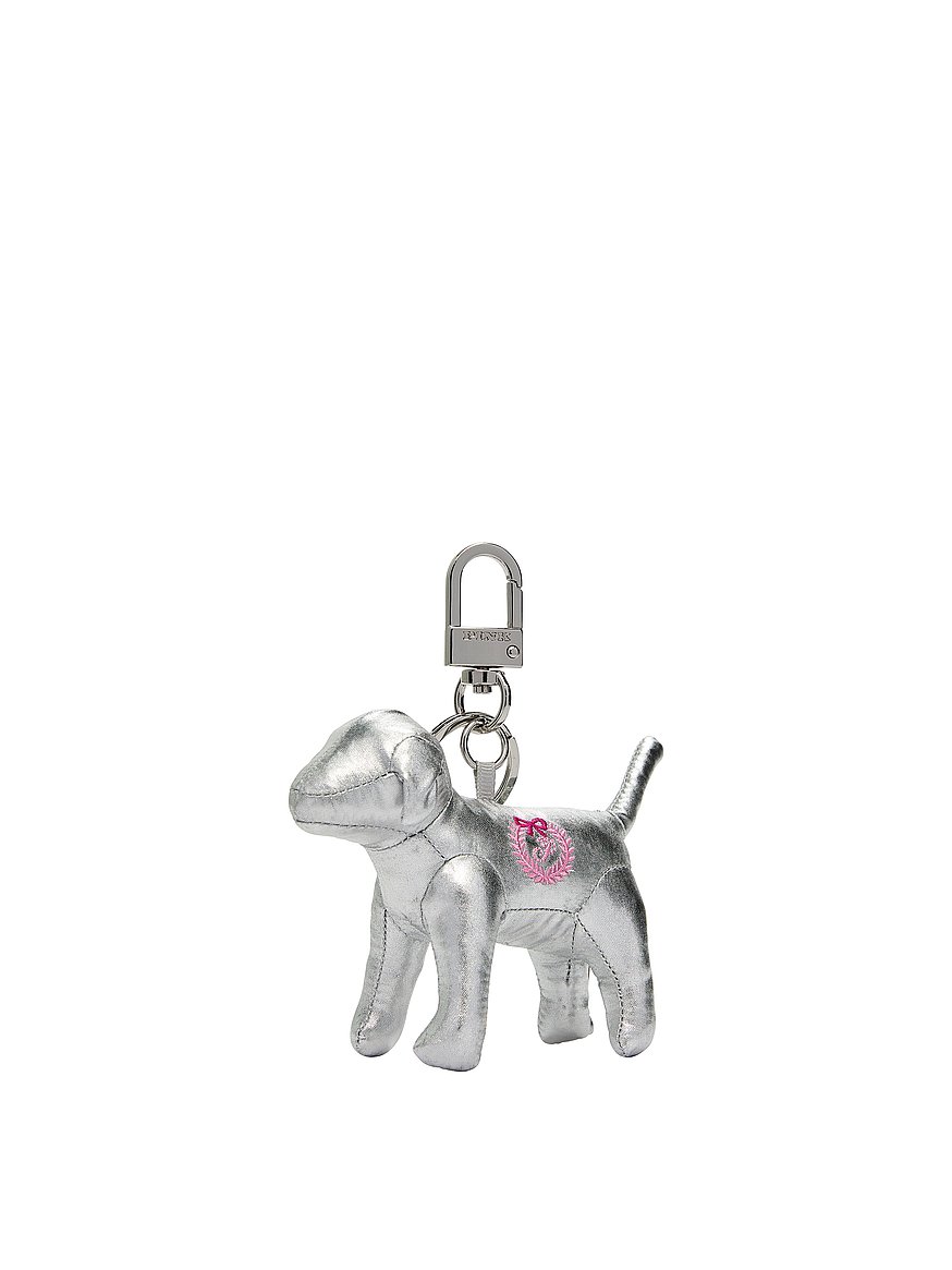 pink micro dog™ keychain charm pink micro dog™ keychain charm