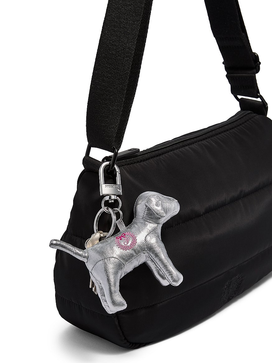 pink micro dog™ keychain charm pink micro dog™ keychain charm