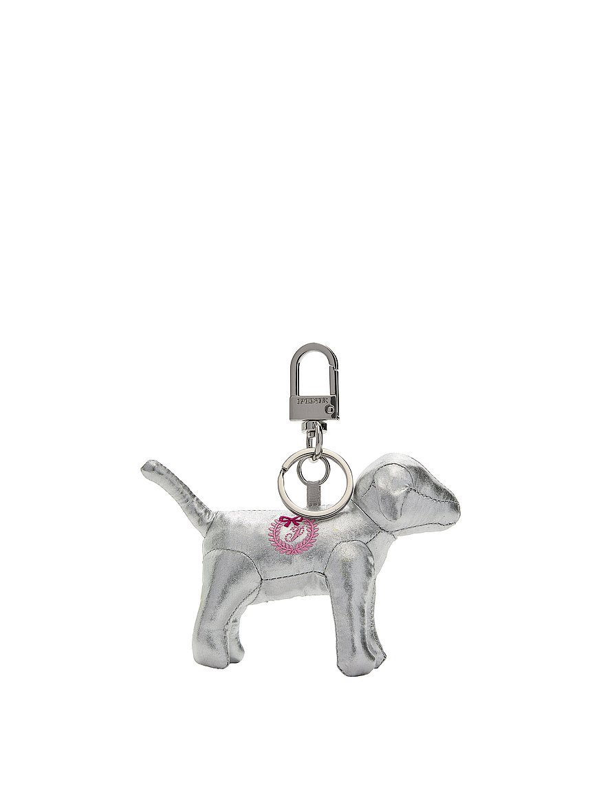 pink micro dog™ keychain charm pink micro dog™ keychain charm