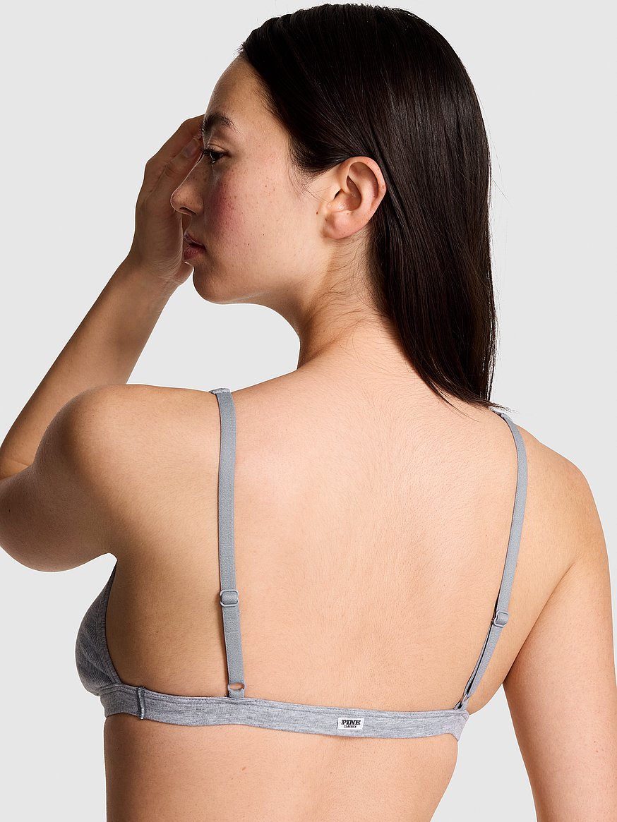 cotton dorm unlined plunge bralette cotton dorm unlined plunge bralette