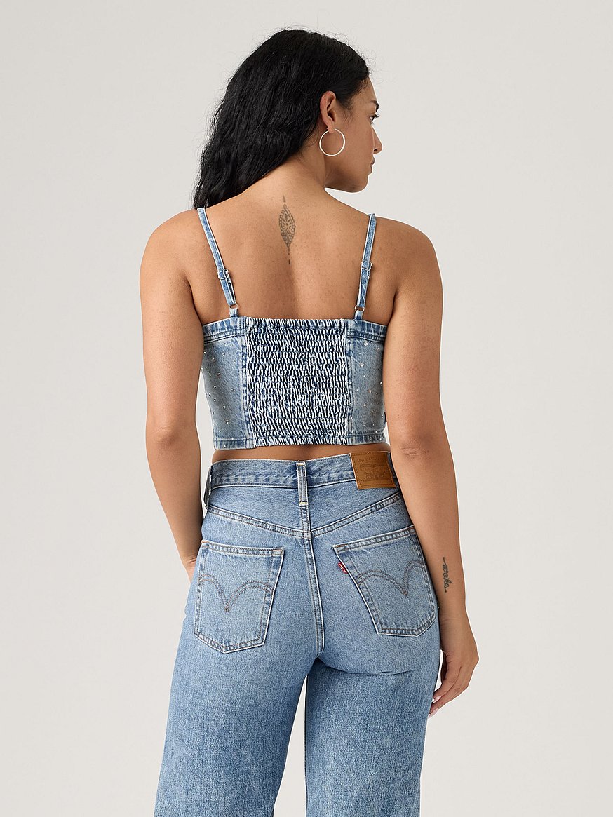 levi's® jadine denim cami tank levi's® jadine denim cami tank