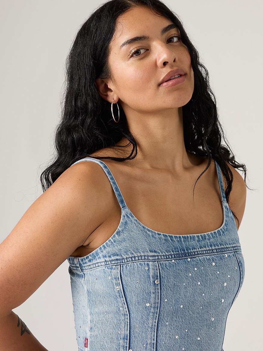 levi's® jadine denim cami tank levi's® jadine denim cami tank
