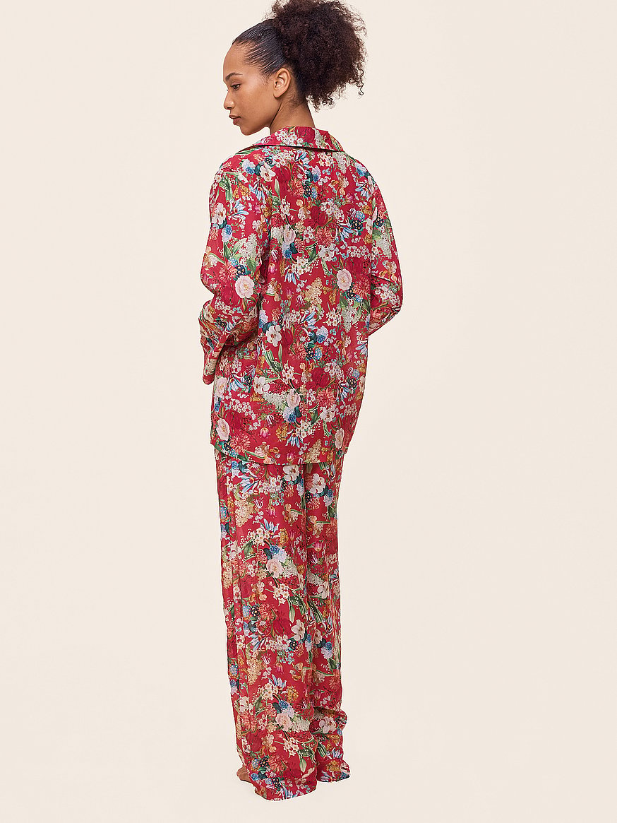 holly cotton full length pj set holly cotton full length pj set
