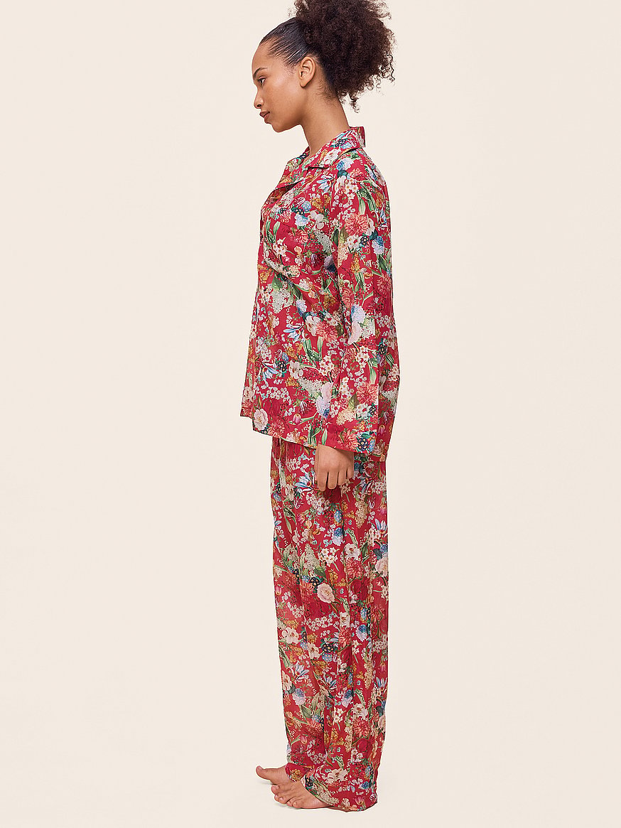 holly cotton full length pj set holly cotton full length pj set