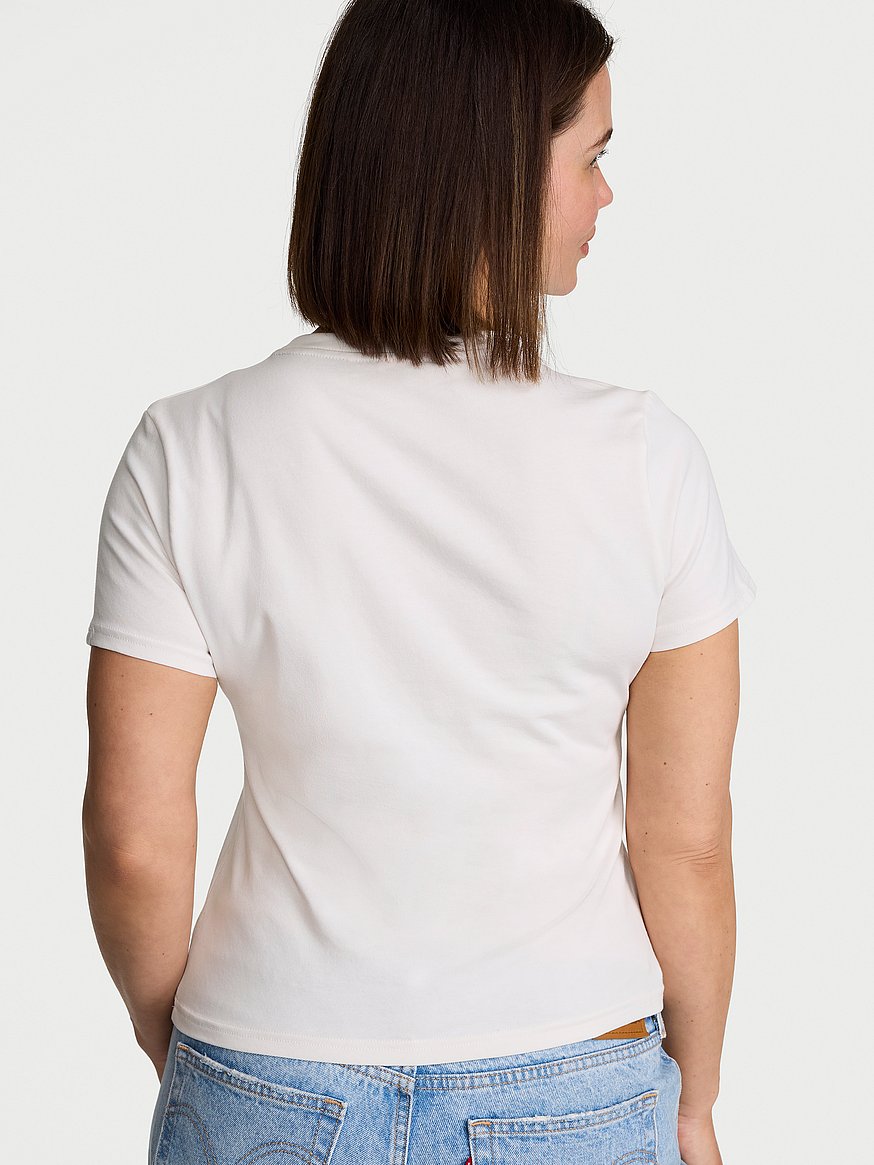 stretch cotton fitted tee stretch cotton fitted tee