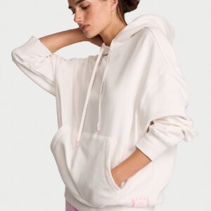 iconic fleece relaxed hoodie