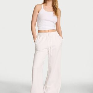 iconic fleece wide leg sweatpant
