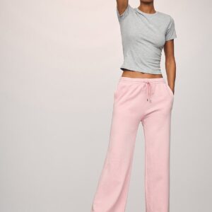 iconic fleece wide leg sweatpant