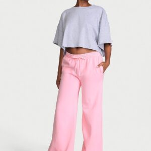 iconic fleece wide leg sweatpant