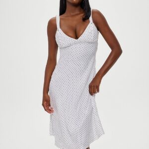 aurora satin midi dress