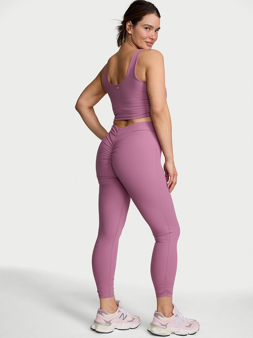 vsx elevate™ rib ruched v waist legging vsx elevate™ rib ruched v waist legging