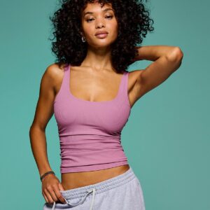 vsx elevate™ rib ruched tank top