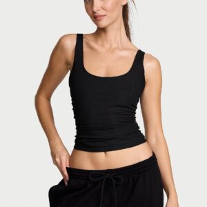 vsx elevate™ rib ruched tank top