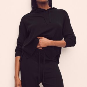 luxe knit hoodie