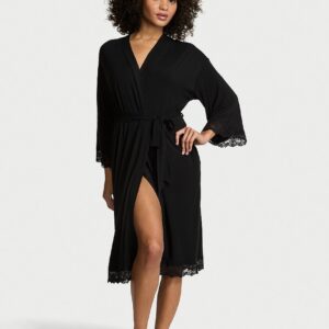 sosoft™ modal lace trim robe