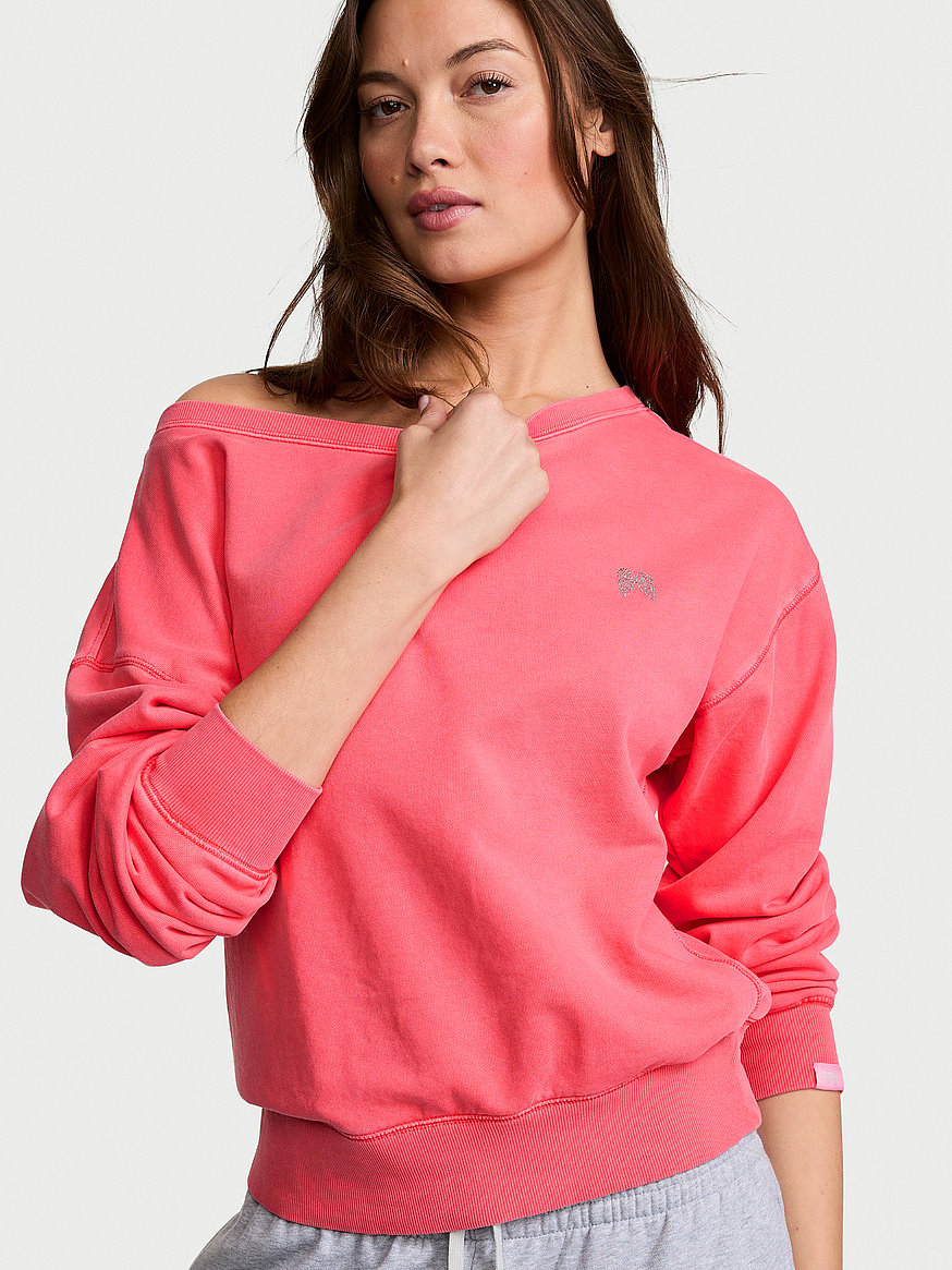 off duty terry boatneck sweatshirt off duty terry boatneck sweatshirt
