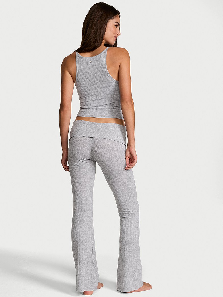 sosoft™ modal wide rib tank & foldover pants set sosoft™ modal wide rib tank & foldover pants set
