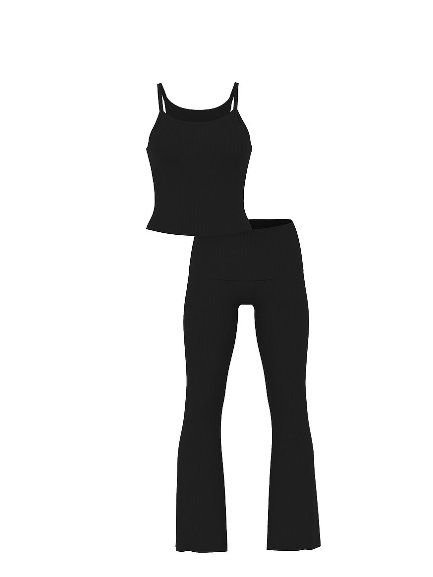 sosoft™ modal wide rib tank & foldover pants set sosoft™ modal wide rib tank & foldover pants set